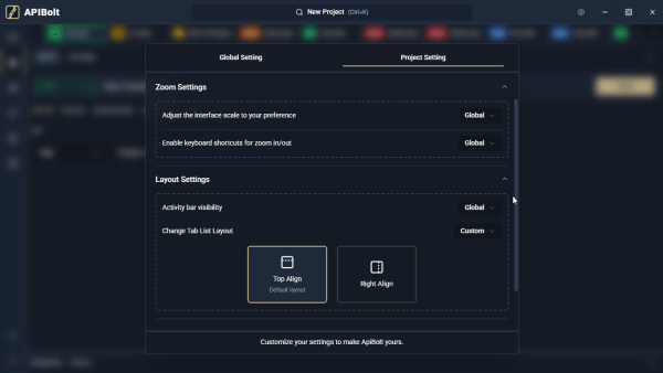 Layout Customization